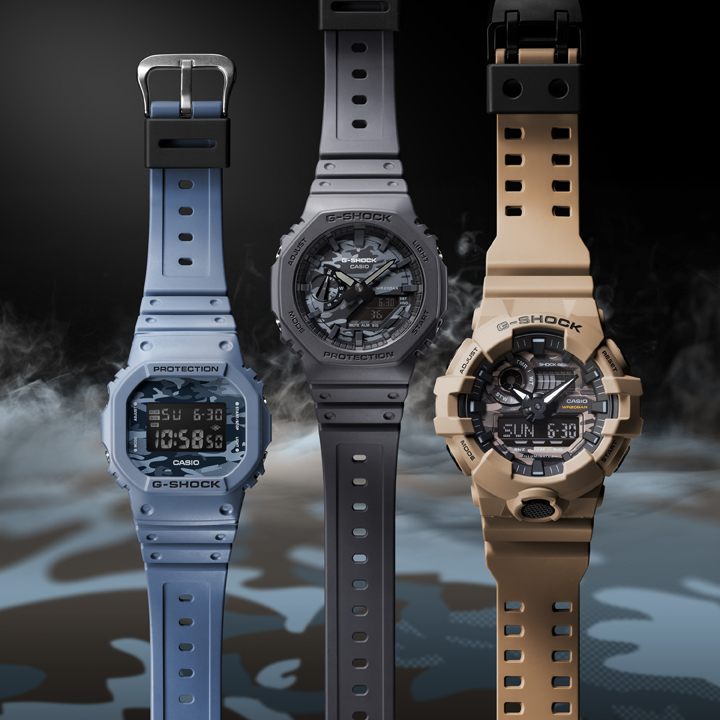 G-SHOCK Introduces New Dial Camouflage Utility Series That Blends into Any  Environment CASIO